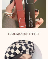 TX010 Thin Tube Matte Lipstick Waterproof Sweatproof Long-Lasting Makeup Resistant Dual Use on Lips And Cheeks