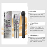 Instant Eye Care Cream With Brush Lasting Moisturizing Firming Smoothing Fine Lines Anti-Aging Eye Bag Removal Skin Care