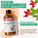 PHATOIL 118ml Organic Jojoba Oil Cold Pressed Pure Natural Rosehip Seed Carrier Oil Moisturizing for Face, Hair, Skin & Nails