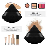 10-100pcs Triangle Mini Velvet Powder Puff Foundation Face Concealer Applicator Cosmetic Finger Sponge Puff Beauty Makeup Tools
