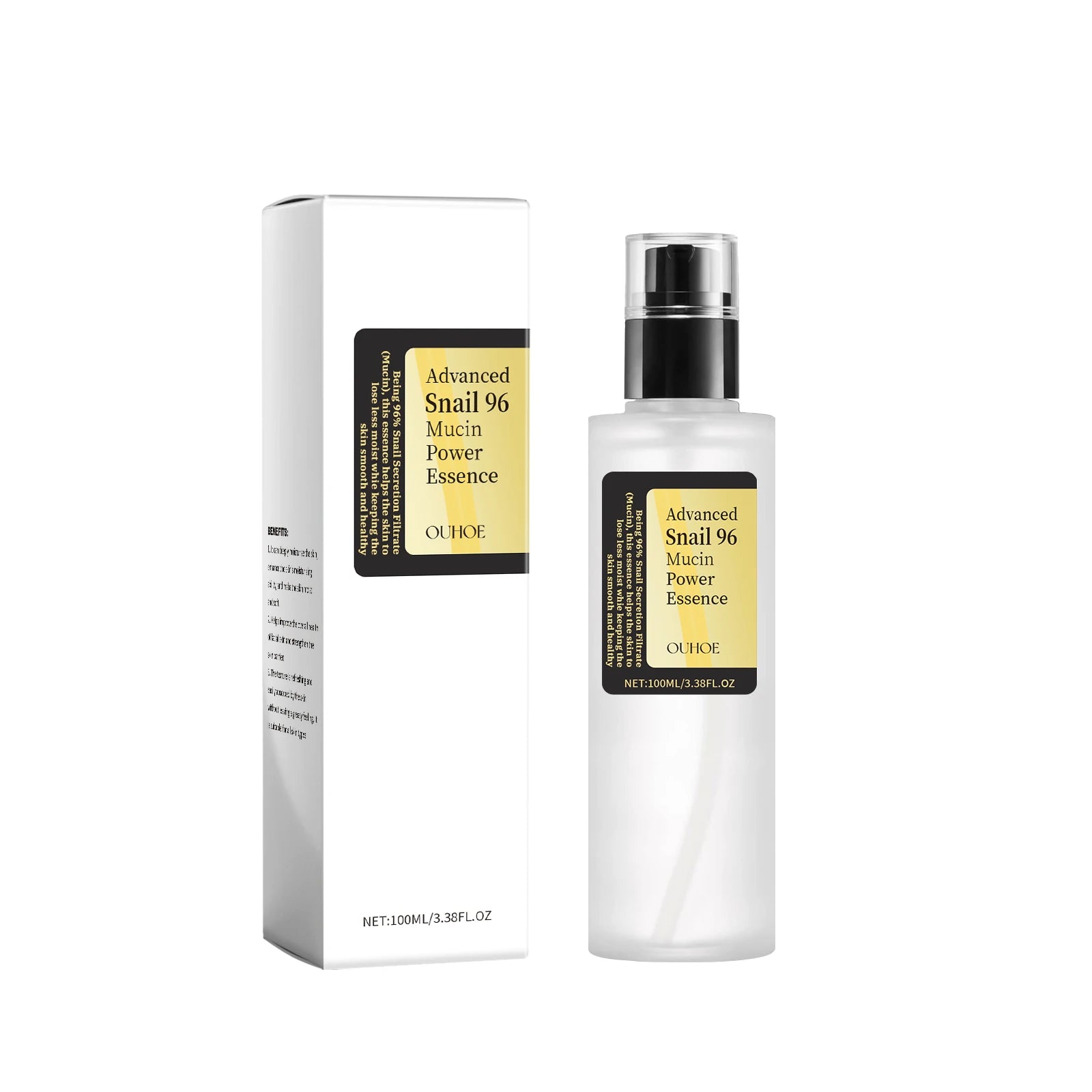 Snail Moisturizing Essence Water Hydrates and Moisturizes, Improves Skin Dryness, Brightening and Nourishing Facial Care Essence