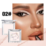 Long Lasting Matte highlights with eyeshadow tray - Shiny glitter for natural contours of all skin tones, orange and white