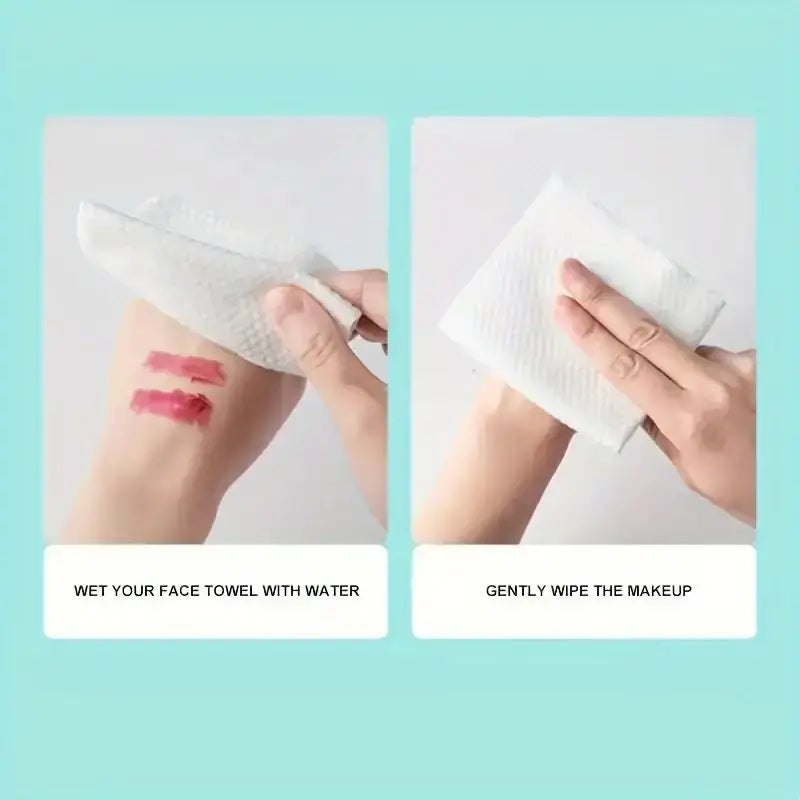 100/300PCS Disposable Thick 100% Cotton Face Towel Make Up Soft Removing Wipes Dry Cleanser Towelettes For Skin Care