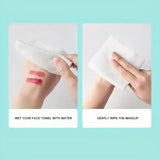 100/300PCS Disposable Thick 100% Cotton Face Towel Make Up Soft Removing Wipes Dry Cleanser Towelettes For Skin Care