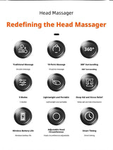 Electric Octopus Head Massager 10/14 Claws Smart Scalp Massage Device Relax Stress Relief Deep Tissue Home Head Spa Massager