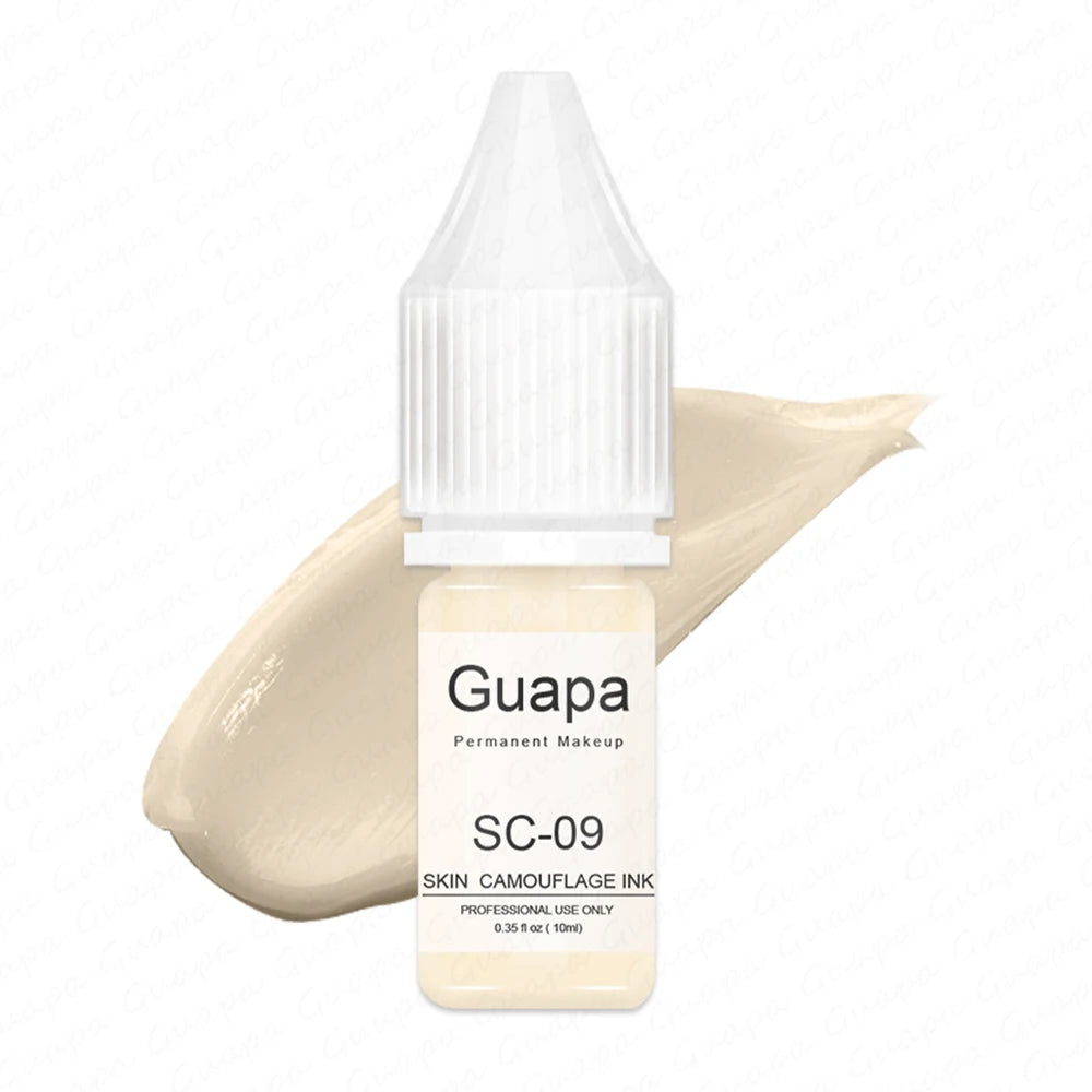 Guapa 10ml Permanent Makeup Ink Stretch Mark Camouflage Pigments Skin Tone Scar Camouflage Tattoo Ink for Restore Skin Tone