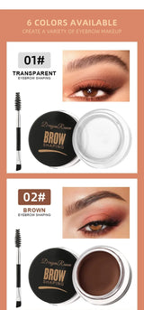 Dragon Ranee 6color Wild Eyebrow Styling Eyebrow Cream Styling Eyebrow Gel Soap Wax White Eyebrow Cream