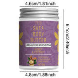 Shea Butter Moisturizing Body Cream, Makes Skin Softer and More Supple, Tightens Skin, Makes Skin Brighter and More Radiant, Nourishes the Body during Massage, Suitable for Dry and Chapped Skin