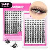 WOSHEER Eyelash Clusters Kit Thick Individual Lashes Lash Bond And Seal And Remover Faux Mink Lashes Eyelash Extension DIY