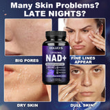 NAD+ Supplement - with Resveratrol, Enhances Cellular Vitality, Cell Repair, Anti-Aging, Antioxidant, Improves Energy, Focus