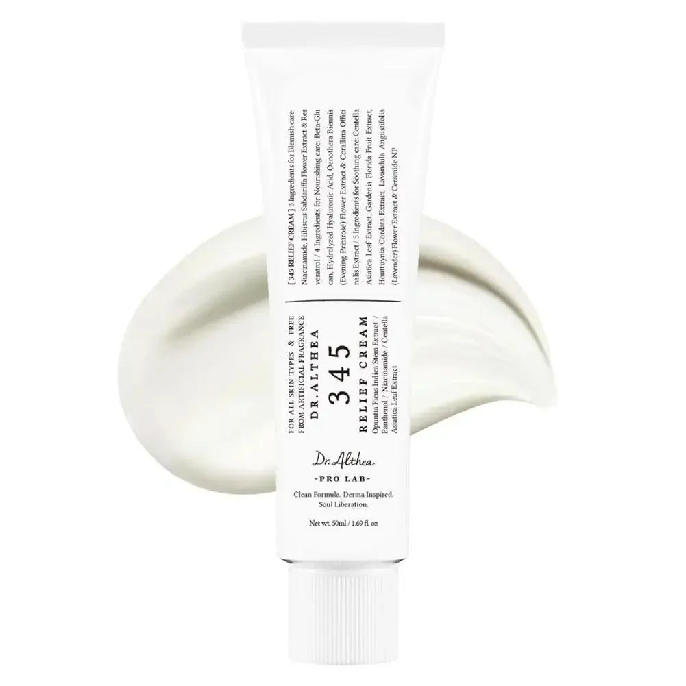 Dr.Althea 345 Relief Cream 60ML 100ML Antioxidant Shrink Pores Lightweight Lasting Serum Hydrating Smoothing Essence Mist 147