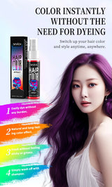 Temporary Hair Color Spray One-Time Hair Dyeing Instant Hair Salon Multi Color Hair Dye Makeup Chalk Washable DIY Party Styling