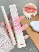 Kakashow Mirror Hydrating Lipstick (Iron Brush Tip), Gel Lip Gloss, Hydrating Lip Gloss in 6 Natural Nude Shades, Cosmetics
