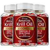 Antarctic Krill Oil Astaxanthin Capsules(EPA, DHA) Joint And Skin Health Support Immunity, Cardiovascular, Non-GmoSupplementsSup