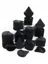 10-100pcs Triangle Mini Velvet Powder Puff Foundation Face Concealer Applicator Cosmetic Finger Sponge Puff Beauty Makeup Tools