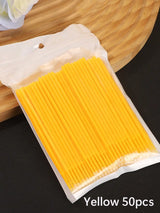 50/100pcs Nano Cleaning Swabs, Ultra Fine Makeup Remover Sticks For Eye Makeup, Contouring, Eyeliner, Lips And Skin Cleansing