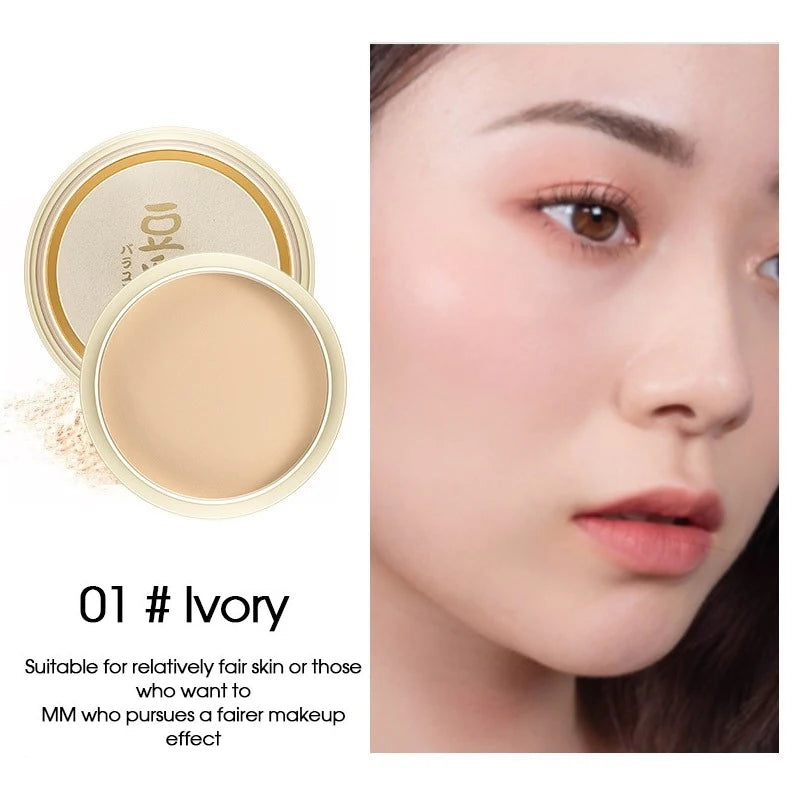 Japanese concealer set makeup soy milk powder, whitening makeup, durable oil control and moisturizing powder