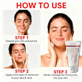 Ychz Korean Anti-Aging Moisturizing Cream, Containing Centella Asiatica, Reduces Wrinkles, Tightens Skin, Deeply Hydrates, and Absorbs Quickly, 80g