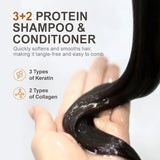 PURC Morocco Argan Oil Shampoo Conditioner Set Smoothing Nourishing Repair Damaged Frizz Hair Scalp Treatment Hair Care