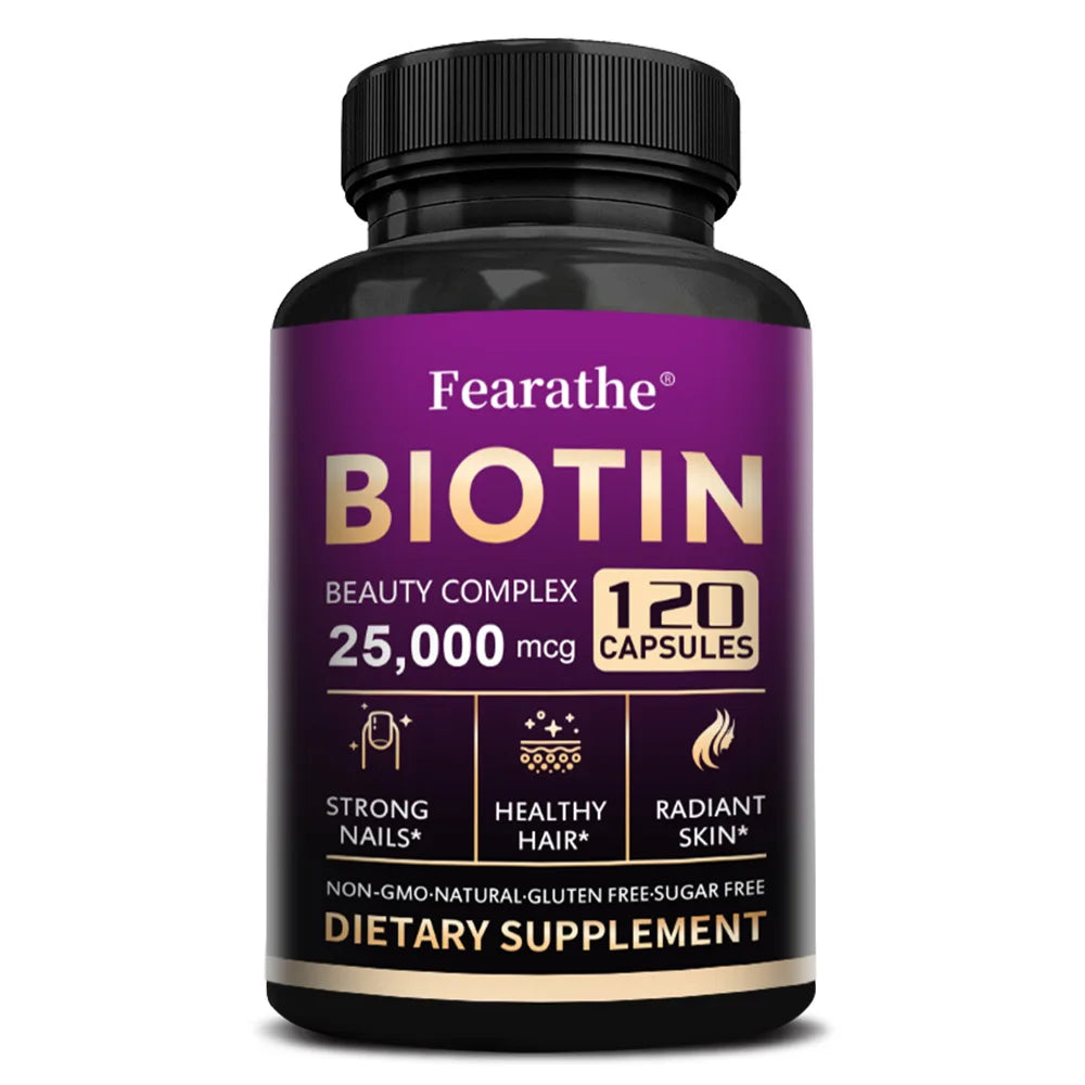 Powerful Marine Collagen - with Hyaluronic Acid, Biotin & MSM - Skin, Nails & Joint Health, Anti-Aging, Boost Energy