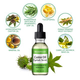 Castor Oil Eyelash Growth Serum With Brush Multipurpose Hair Eyebrow Eyelash Growth Thick Essence Nourishing Moisturize Liquid