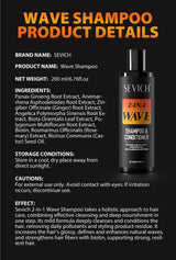 Deep Wave Control Pomade Shampoo Kit Biotin Prevent Hair Loss Edge Control Gel Sport Strong Hold Wave Hair Gel For African Men