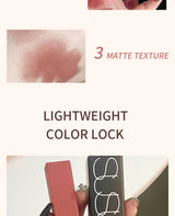 TX010 Thin Tube Matte Lipstick Waterproof Sweatproof Long-Lasting Makeup Resistant Dual Use on Lips And Cheeks
