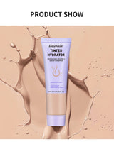 High Coverage CC cream Foundation Tinted Hydrator Matte Finish Light Oil-Free Moisturizing Makeup Hyaluronic Acid Sheer