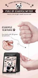 8pcs SADOER  Kawaii Fruits Face Mask Moisturizing Firming Hydrating Coconut Aloe Vitamin C Facial Masks for Face Skin Care
