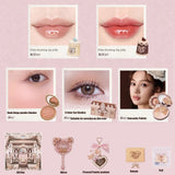 Flower Knows SWEETIE BEAR Makeup Box Gift Set All In One Perfume Shimmer Eye Shadow Palette Blush Lip Jelly Box 10 PCS