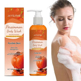 Persimmon Shower Gel Persimmon Extract For Men and Women Gentle on All Skin Types Deodorizing Soap Rose Scent