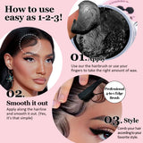 GOIPLE Edge Control Gel for Covering Gray Hair Filling In Thin Areas Black Styling Wax Strong Hold Broken Hair Finishing Pomade