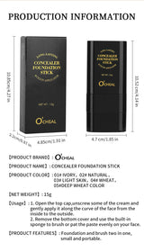 Eraser Foundation Stick Water Moist Light Concealer Foundation Covering Acne Scarring Dark Under-eye Circles Face Beauty Makeup