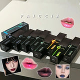 Pearlescent Polarized Green Lip Mud Gloss Fine Shimmer Lip Glaze Plumping Gothic Black Moisturizing Shiny Halloween Lips Makeup