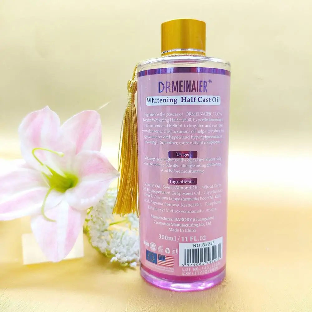 Facial Body Massage Oil Kojic Acid Whitening Serum Glow Booster Cast Oil Brightening Smoothing Body Face Skin Care Essence Oil