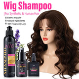 Wig Shampoo, Wig Hair Care, Coconut Oil Formula for Dry Hair, Hydrates & Smooths, Anti-Frizz, Easy Combing, Extends Service Wig