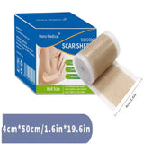 4cmx50cm Silicone Scar Sheet Painless Scar Repair Tape Removal Strip for C-Section Keloid Surgery Burn Acne Roll Effective Scar