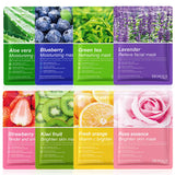 8pcs Natural Plant Face Mask Beauty Skincare Facial Masks Moisturizing Firming Hydrating Facial Mask Face Care Korean Cosmetics