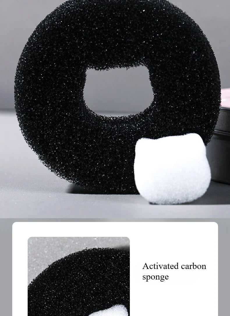 1 Piece Makeup Brush Cleaner Sponges Cosmetic Brush Drying Wash Eyeshadow Color Removal Portable Cleaning Case