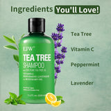 Tea Tree Shampoo Soothes Dry Scalp Controls Oil Moisturizes Hair Restores Natural Shine Sulfate Paraben Free For All Hair Types