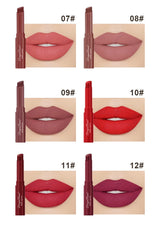 Lipstick Matte Matte Non-Fading Moisturizing European and American Makeup Lipstick Velvet Matte Lipstick Waterproof Not Easy to Fade Matte Lipstick Lipstick