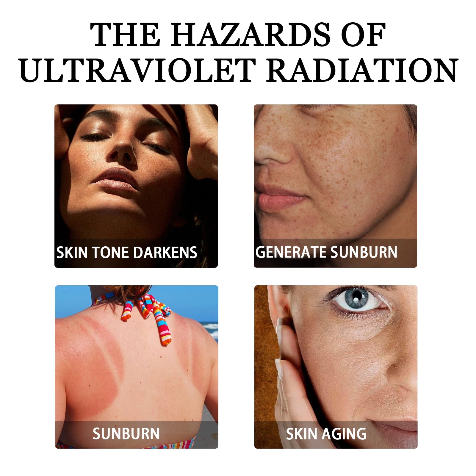 Face & Body Sunscreen Non-Greasy SPF 100+ Facial Sunblock UVA & UVB Protection Sunblocking Cream Anti Aging for Summer Beach