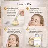 Deep Collagen Silk Peptide Intensive Ampoule Face-Lift Serum with Peptides & Deep Collagen Plumping, Smooth, Korean Skincare