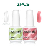 Nailpop 7 IN 1 Nail Glue Gel 15ml Gellack UV Nails Builder Gel Apex & Extension Soak off Base Gel Top Coat  HEMA FREE