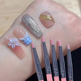 5Pcs/set Silicone Nail Brush UV Gel Polish Tip 3D Image DIY Dotting Polish Brushes Pen Professional DIY Manicure Tools