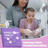 Hand Soap Tablet Refills 8pcs Foaming Hand Wash Tablet Refills Refreshing Fragrance Hand Washing Tool for Business Trip Travel