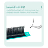 DIYDAY Ellipse Flat Eyelash Extensions 0.15 0.20 Super Softer Individual Flat Lashes Natural Look False Eyelashes for Makeup