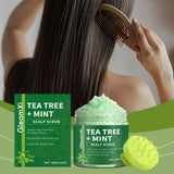 Tea Tree Scalp Scrub Anti-Dandruff Oil Control Refreshing Fluffy Anti-Breakage Soothing Nourishing Hair Deep Cleansing Shampoo