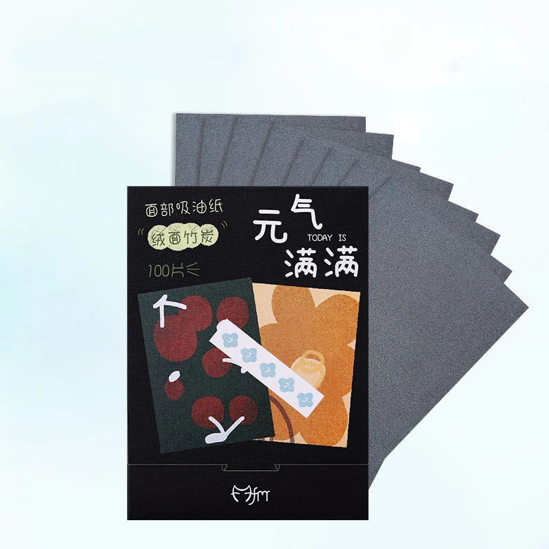 100pcs/set Portable Facial Oil Blotting Paper Matte Face Wipes Oil Control Face Cleaning Oil-absorbing Makeup Tools Accessories