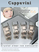 Cappuvini Crystal Ice Concealer Cream Covers Dark Circles And Acne Scars Brightens Skin Tone And Contours For Daily Makeup